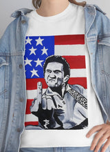 Load image into Gallery viewer, "Johnny Cash USA Flag" Unisex Tee
