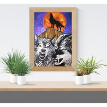 Load image into Gallery viewer, "HOWLING WOLF" Prints