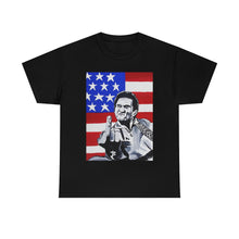 Load image into Gallery viewer, "Johnny Cash USA Flag" Unisex Tee