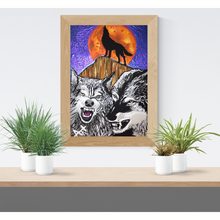 Load image into Gallery viewer, &quot;HOWLING WOLF&quot; Prints
